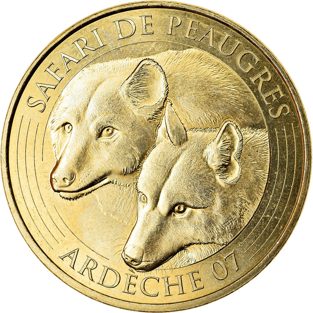 France, Token, Peaugres - Safari n°7 - Couple de loups, 2017, MDP, MS(63)