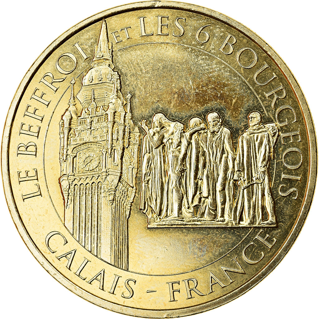 France, Token, Calais - Le Beffroi et les 6 bourgeois, 2017, MDP, MS(63)