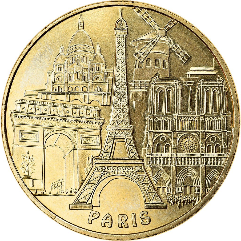 France, Token, Paris - Tour Eiffel n° 3 - les 5 monuments, 2018, MDP, MS(63)