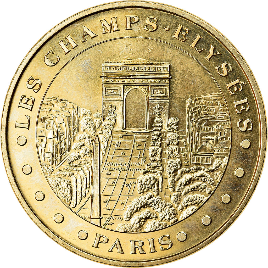 France, Token, Paris - Les Champs Elysées, 2019, MDP, MS(63), Cupro-nickel