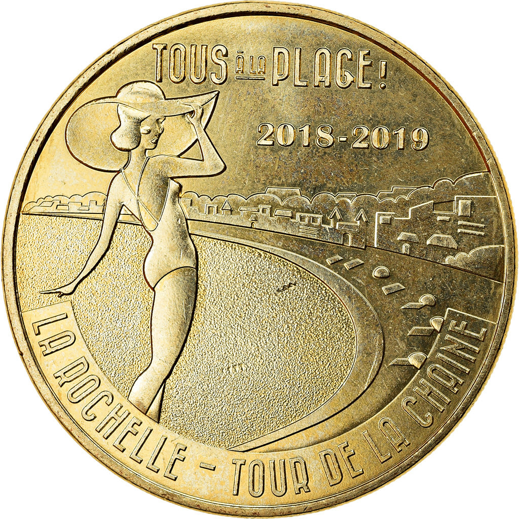 France, Jeton, La Rochelle - Tour de la chaîne - Tous à la plage, 2018, MDP