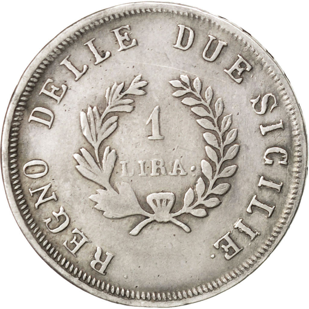 Coin, ITALIAN STATES, NAPLES, Joachim Murat, Lira, 1812, EF(40-45), Silver