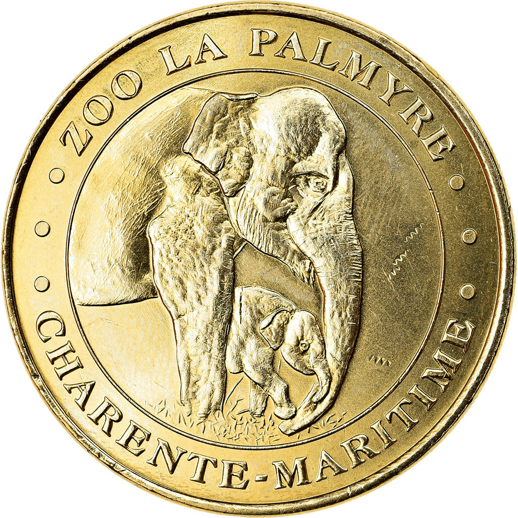 Francia, Token, 17/ Zoo de la Palmyre - Eléphants, 2018, MDP, SPL