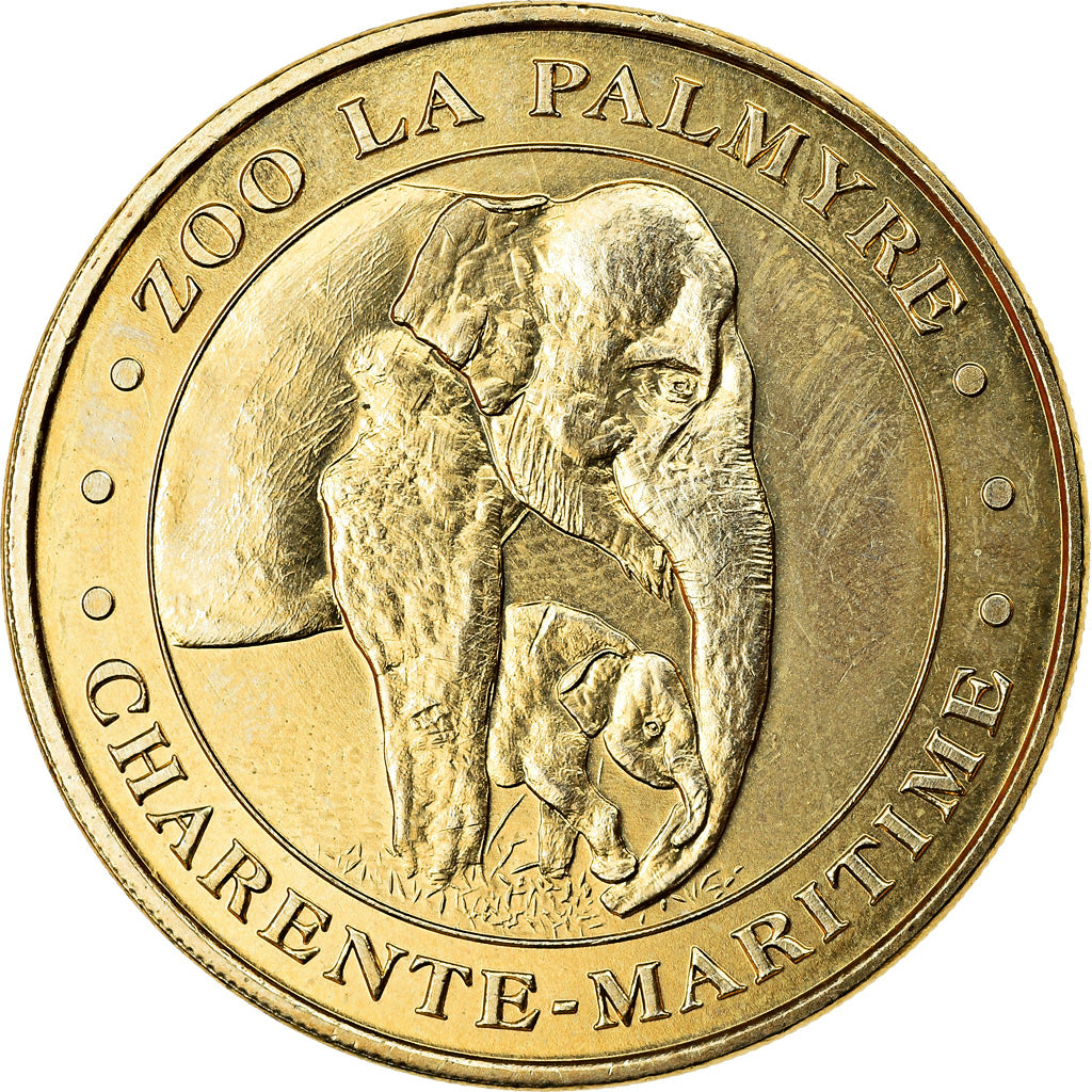 Francia, Token, 17/ Zoo de la Palmyre - Eléphants, 2019, MDP, SPL