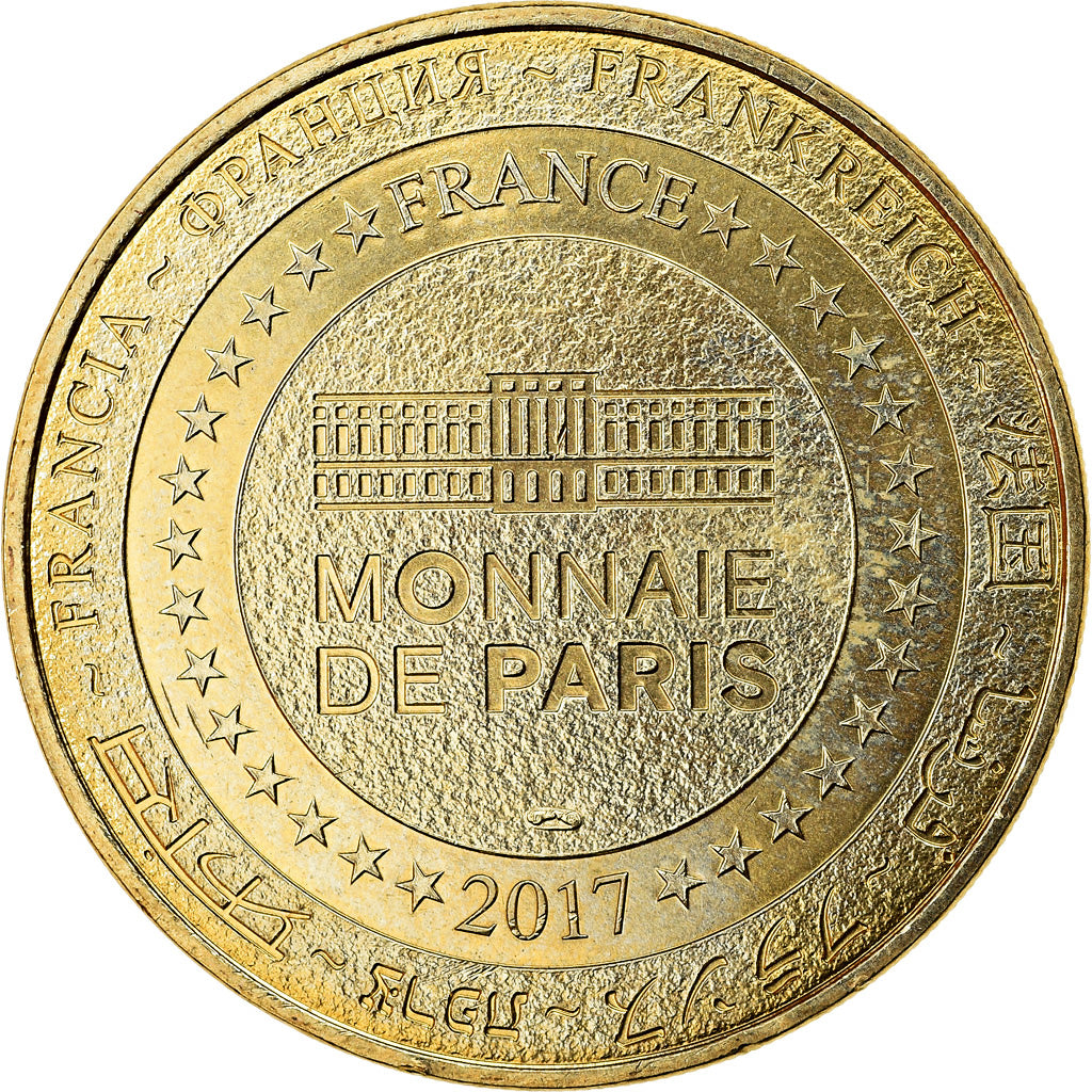 France, Token, 17/ Zoo de la Palmyre - Girafe, 2017, MDP, MS(63), Cupro-nickel