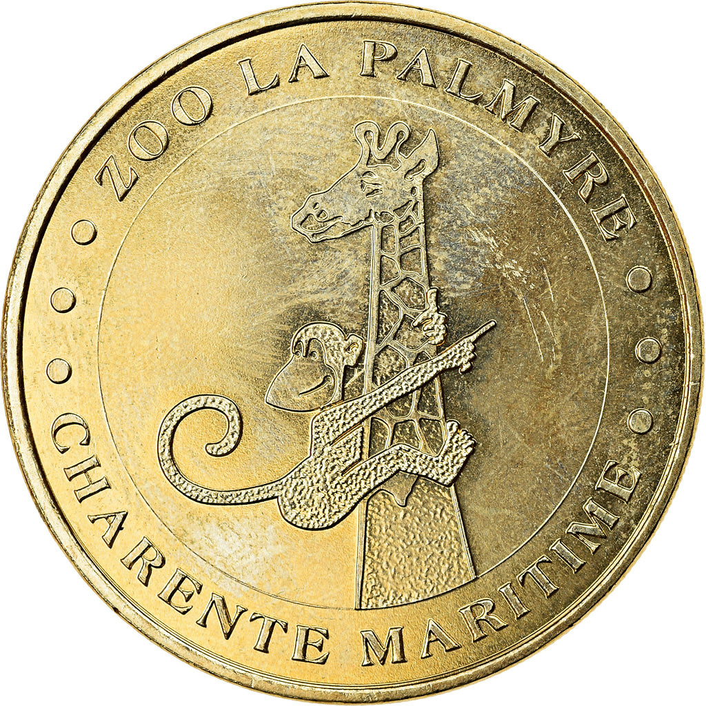 Frankreich, Token, 17/ Zoo de la Palmyre - Girafe, 2019, MDP, UNZ, Cupro-nickel
