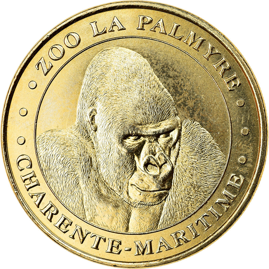 France, Token, 17/ Zoo de la Palmyre - Gorille, 2019, MDP, MS(63), Cupro-nickel