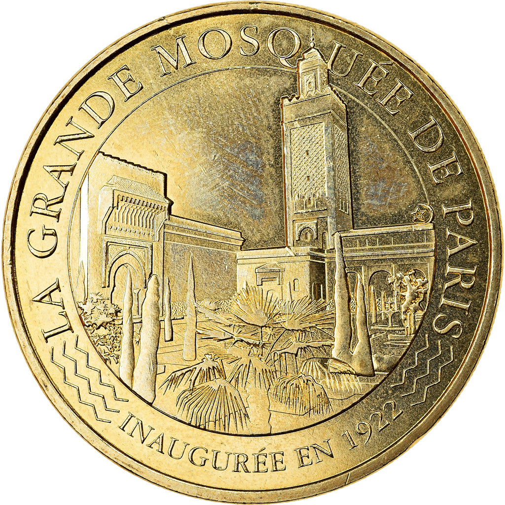 Francja, Token, Paris - La grande Mosquée, 2017, MDP, MS(63), Miedzionikiel