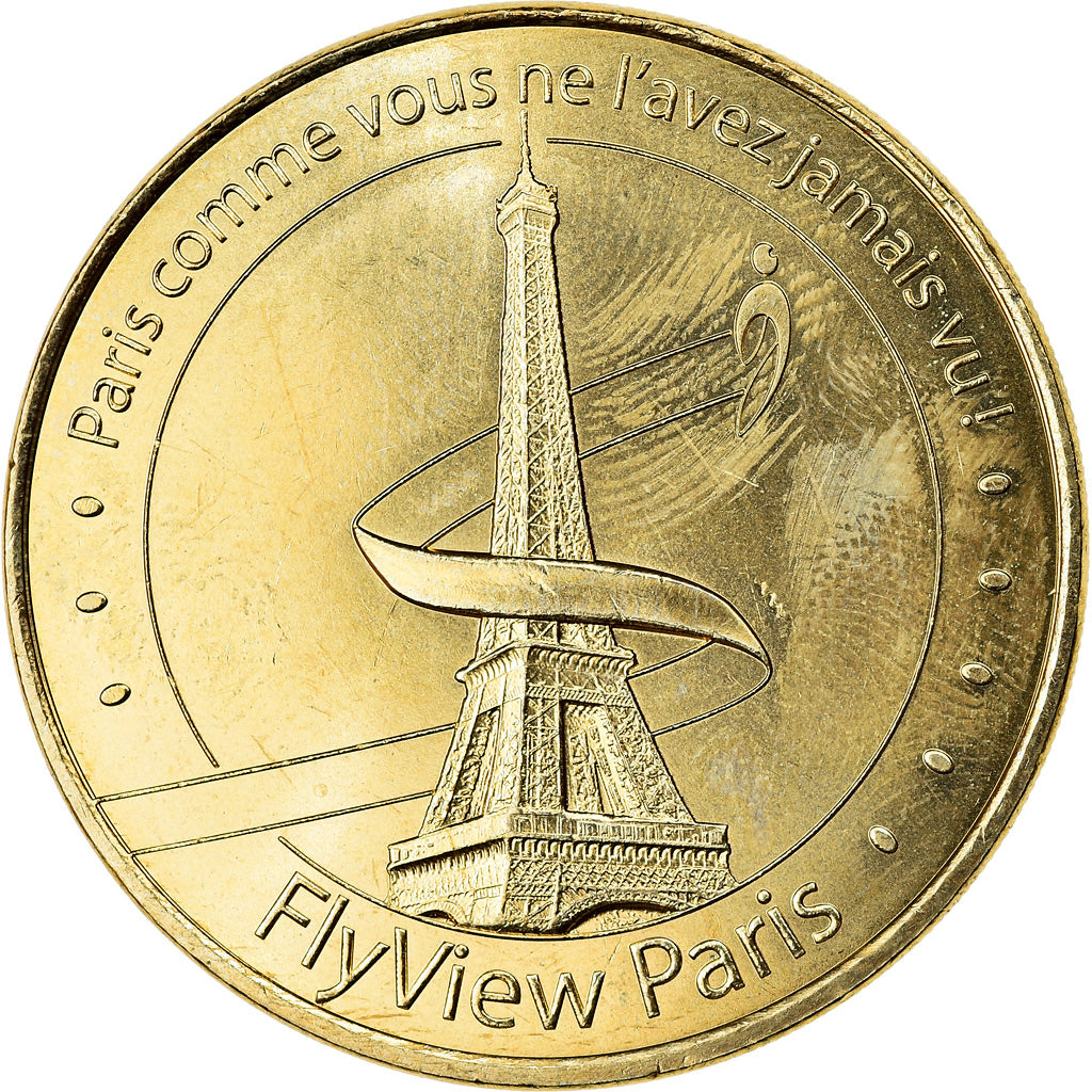 França, Token, Paris - Flyview Paris, 2018, MDP, MS(63), Cuproníquel Alumínio