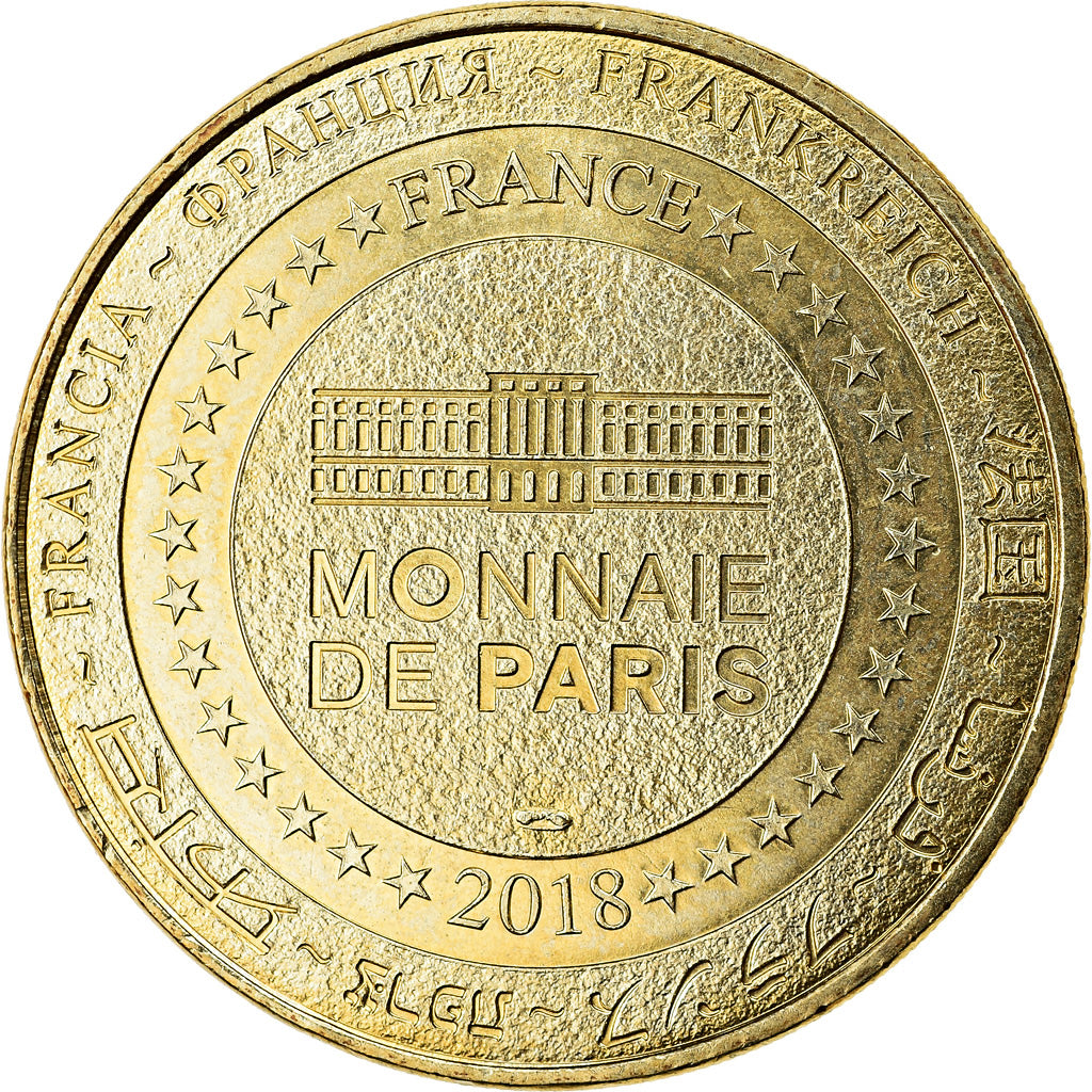 França, Token, Paris - Champ de Mars, 2018, MDP, MS(63), Cuproníquel Alumínio