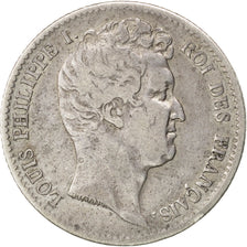 Louis-Philippe, 1 Franc tête nue 1831 B, Rouen, KM 742.2