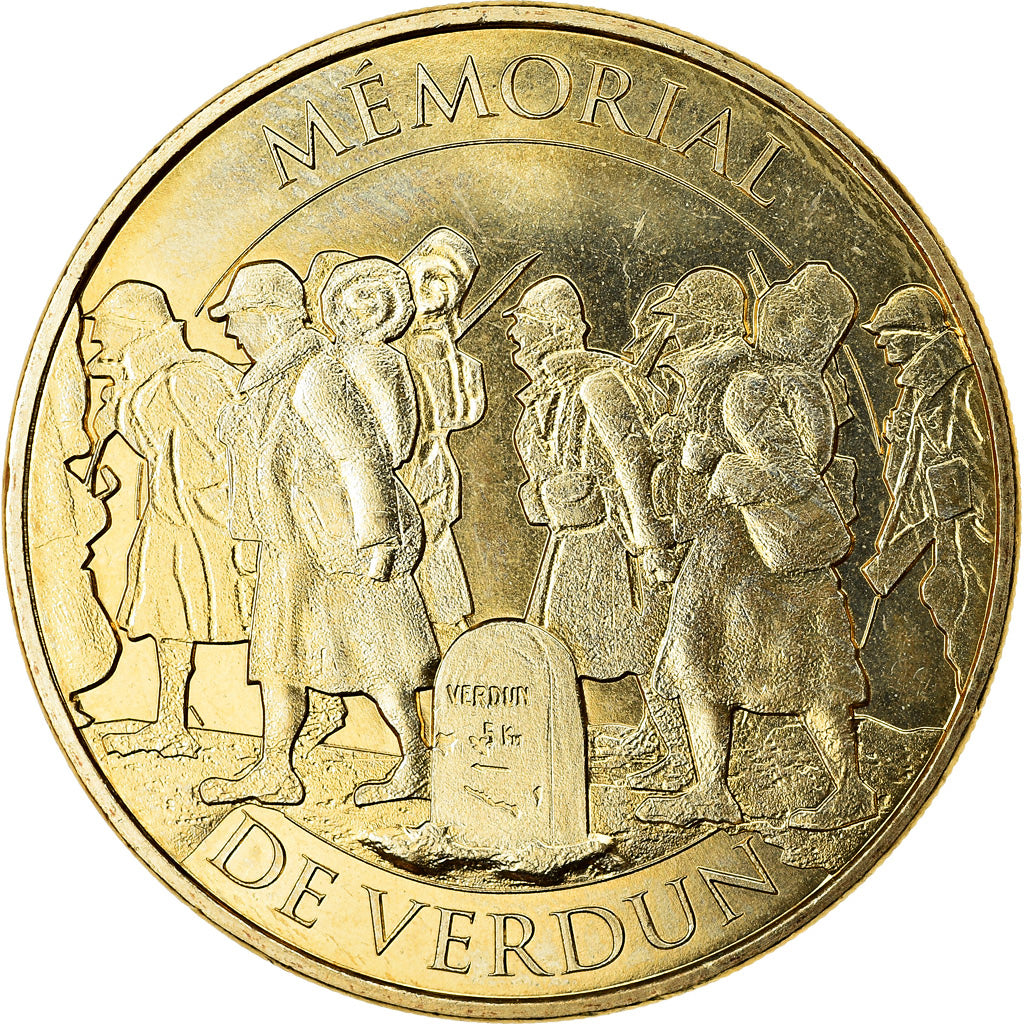 Francia, Token, Verdun - Mémorial, 2018, MDP, SC, Aluminio y cuproníquel