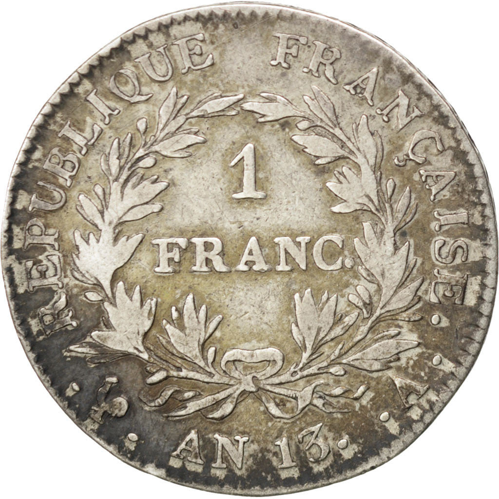 Coin, France, Napoléon I, Franc, 1805, Paris, VF(30-35), Silver, KM:656.1