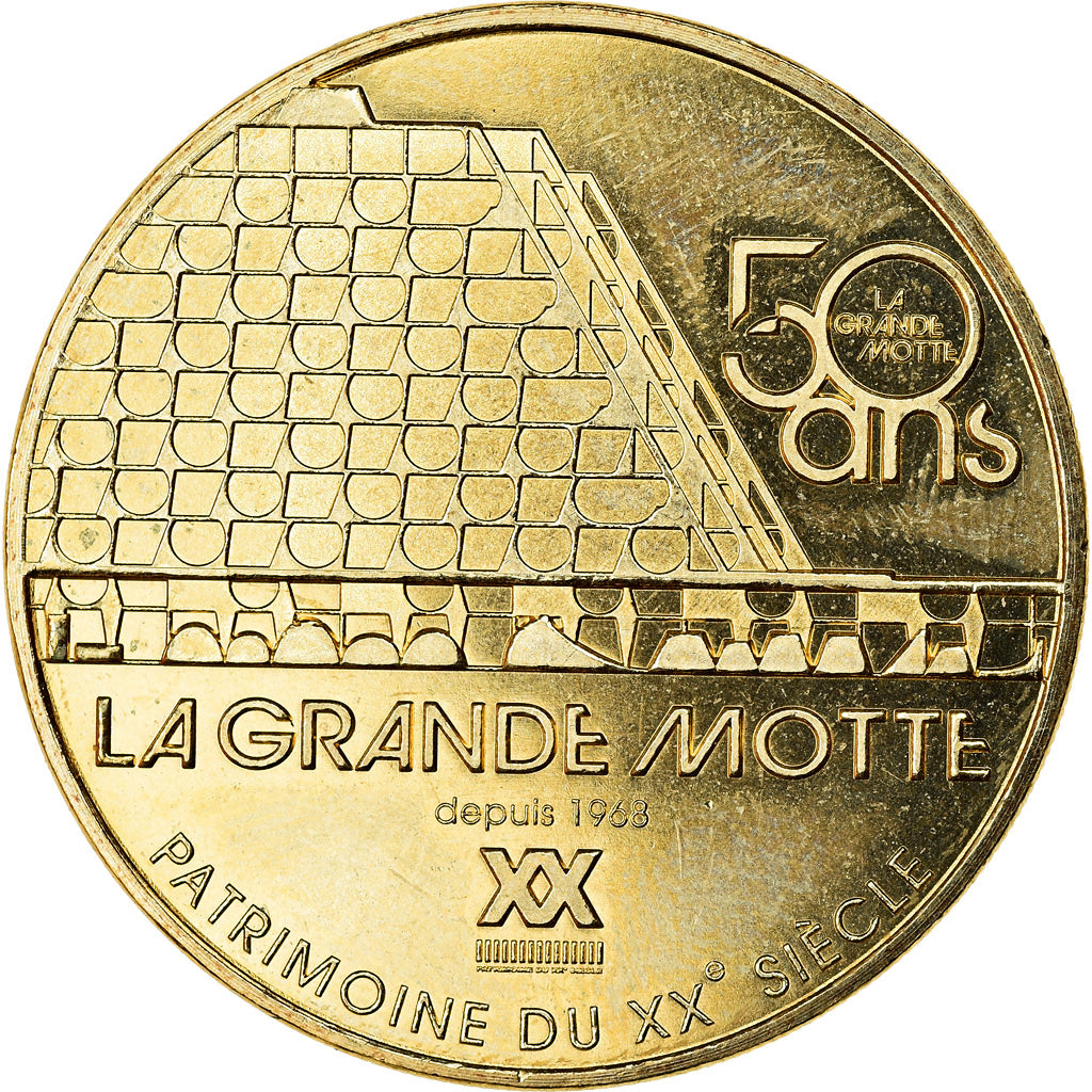 France, Token, 34/ La Grande Motte - Patrimoine, 2018, MDP, MS(63), Cupro-nickel