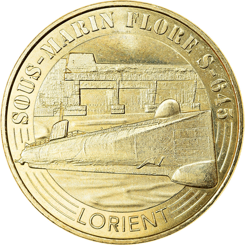 France, Token, Lorient - Sous-marin Flore n°2, 2019, MDP, MS(63), Cupro-nickel