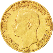 Allemagne, Hesse-Darmstradt, Ernst Ludwig, 20 Mark Or 1906 A, KM 374