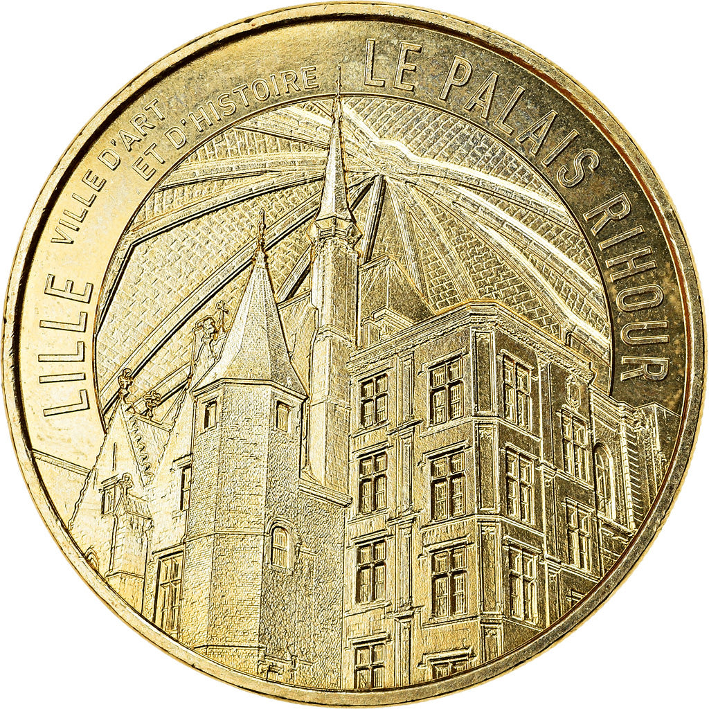 France, Jeton, Lille - Le Palais Rihour, 2019, MDP, SPL, Cupro-nickel Aluminium