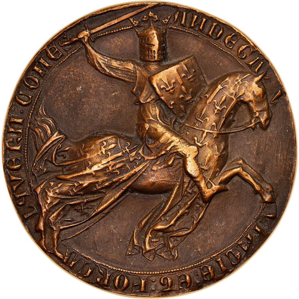 Francia, medaglia, Reproduction du Sceau de Charles II d'Anjou, Provence