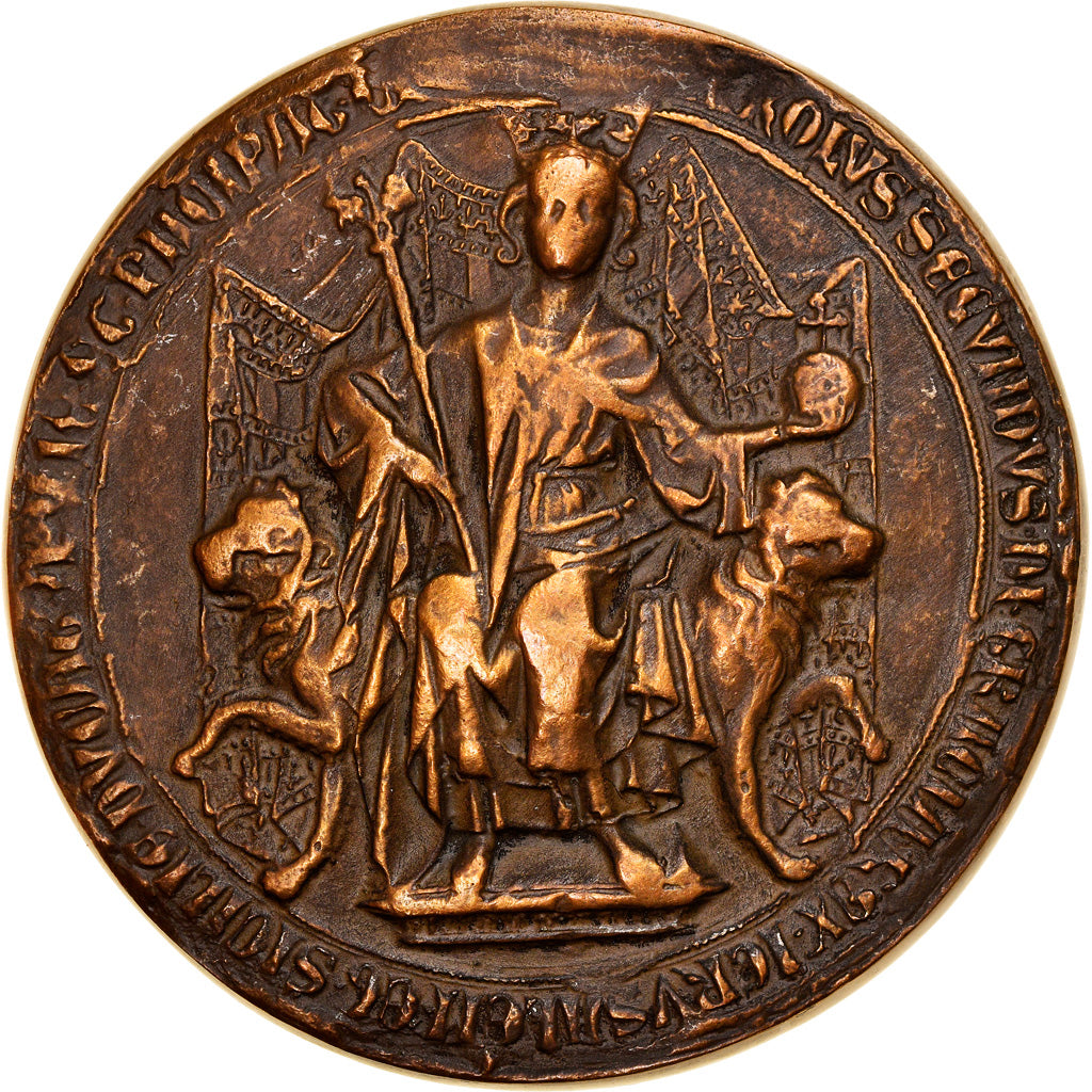 Francia, medaglia, Reproduction du Sceau de Charles II d'Anjou, Provence