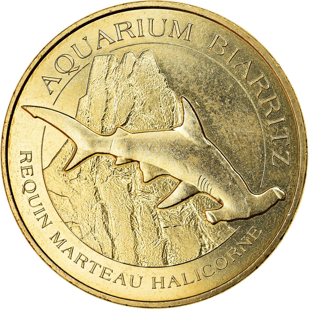 France, Jeton, Biarritz - Musée de la Mer n°3 - Le requin marteau halicorne
