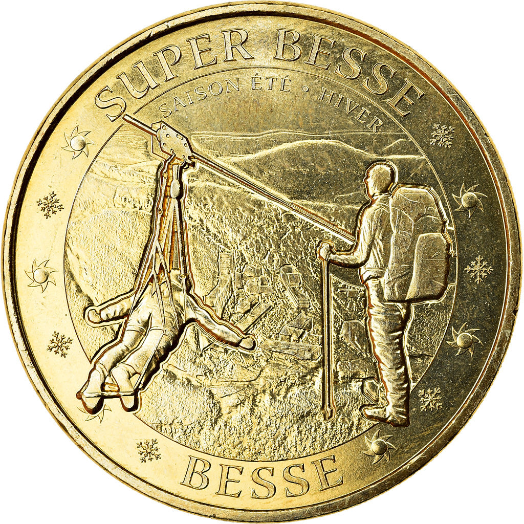 France, Jeton, 63/ Super Besse - Tyrolienne, 2019, MDP, SPL, Cupro-nickel