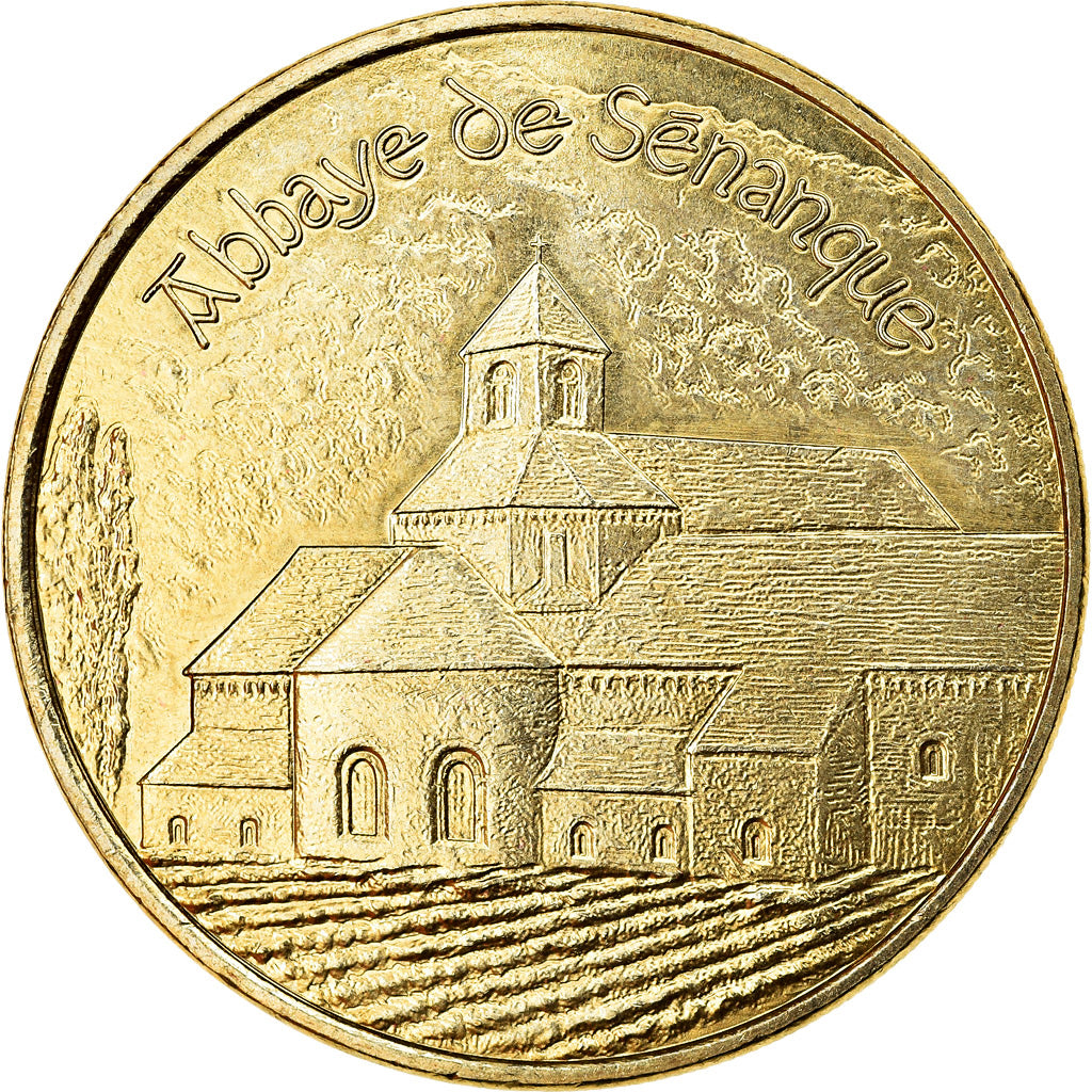 France, Token, Gordes - Abbaye de Sénanque, 2018, MDP, MS(63), Cupro-nickel