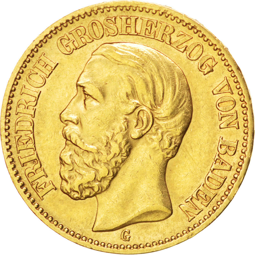 Allemagne, Baden, Friedrich, 20 Mark Or 1895 G, KM 270