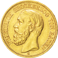 Allemagne, Baden, Friedrich, 20 Mark Or 1895 G, KM 270
