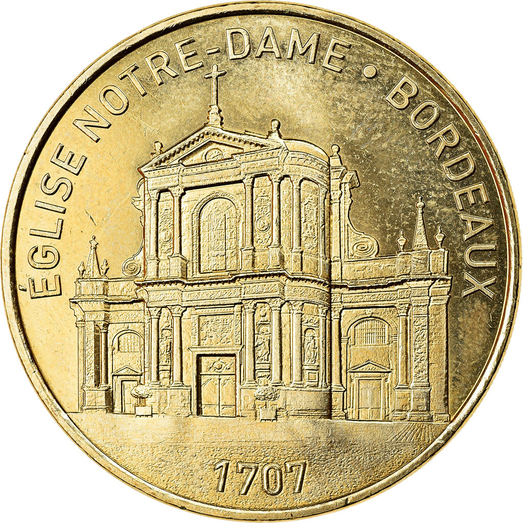 France, Jeton, Bordeaux - Eglise Notre-Dame, 2019, MDP, SPL, Cupro-nickel