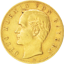 German States, 10 Mark, 1893, Munich, KM #911, EF(40-45), Gold, 3.94