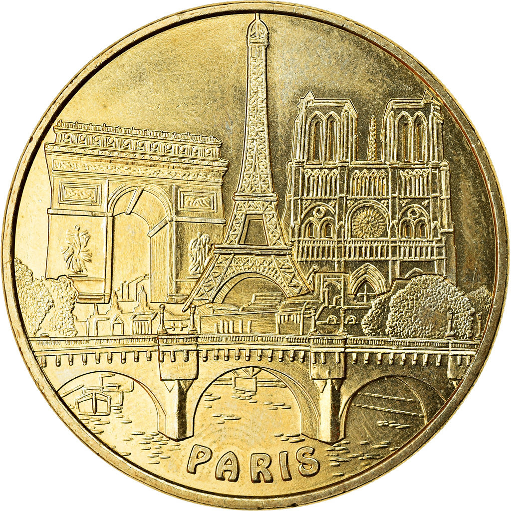 Francja, Token, Paris - Les 4 monuments, 2017, MDP, MS(63), Miedzionikiel