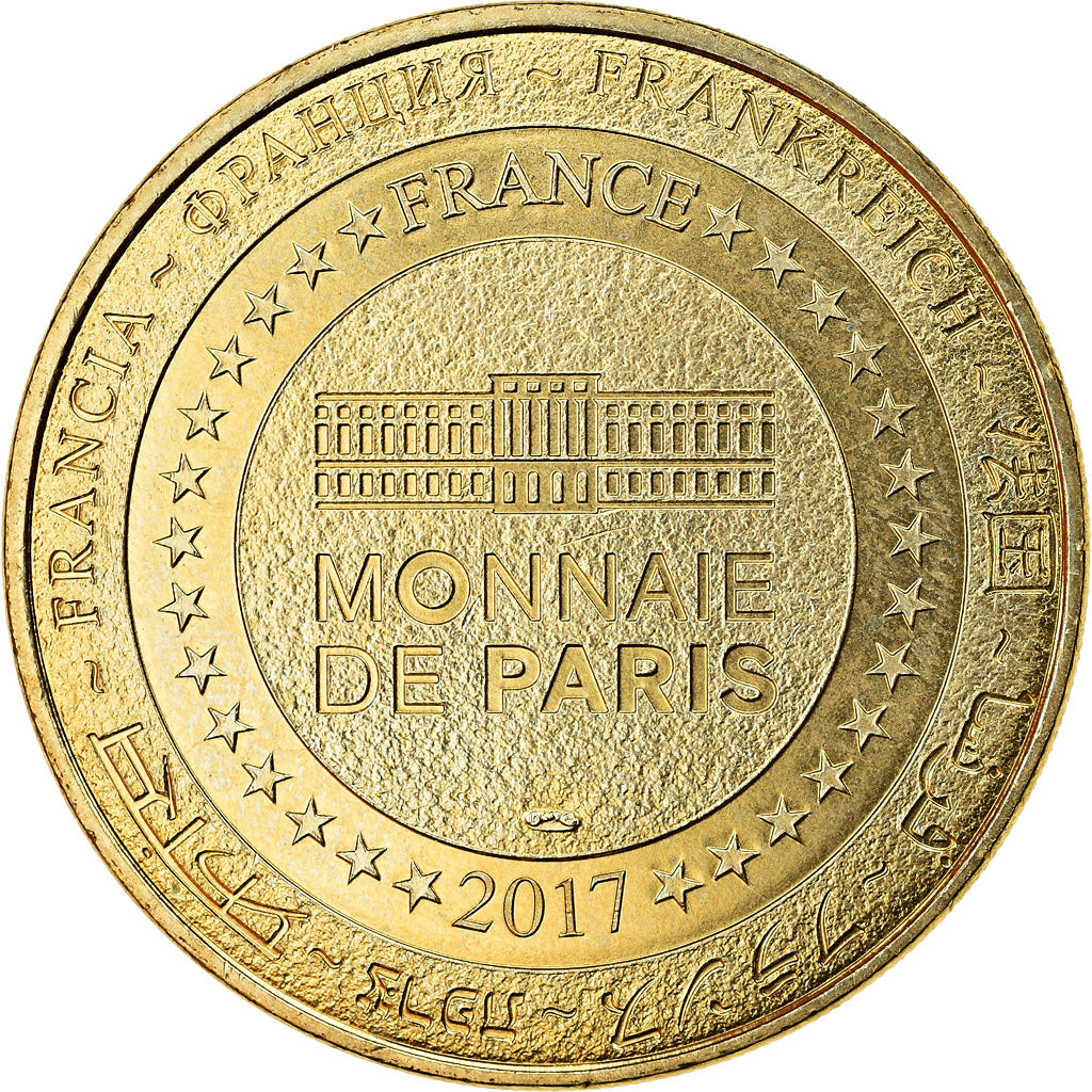 Francja, Token, Paris - Les 4 monuments, 2017, MDP, MS(63), Miedzionikiel