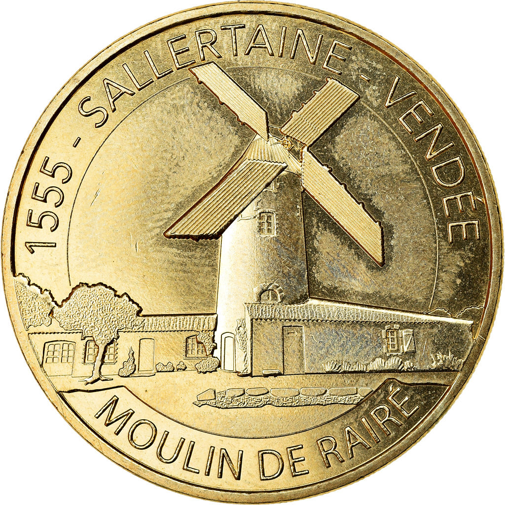 France, Token, Sallertaine - Moulin de Rairé, 2018, MDP, MS(63), Cupro-nickel
