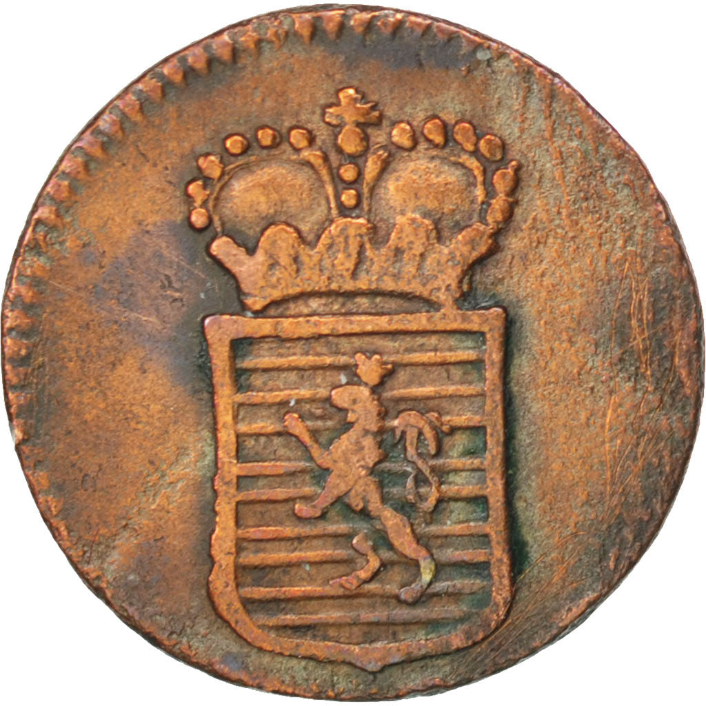 LUXEMBOURG, 1/8 Sol, 1775, Brussels, KM #5, EF(40-45), Copper, 1.62