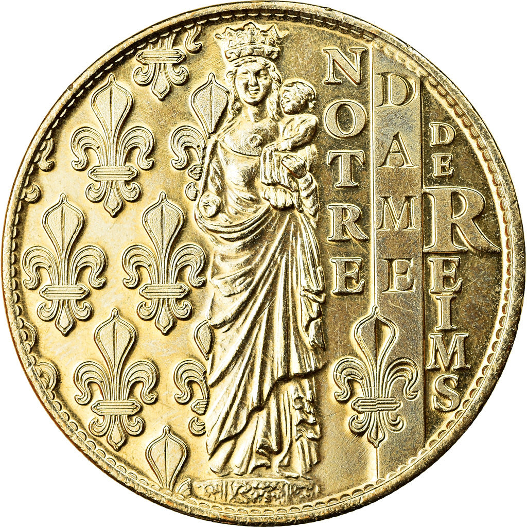 Francia, Token, Reims - Cathédrale Notre-Dame - Ange au sourire, Arthus