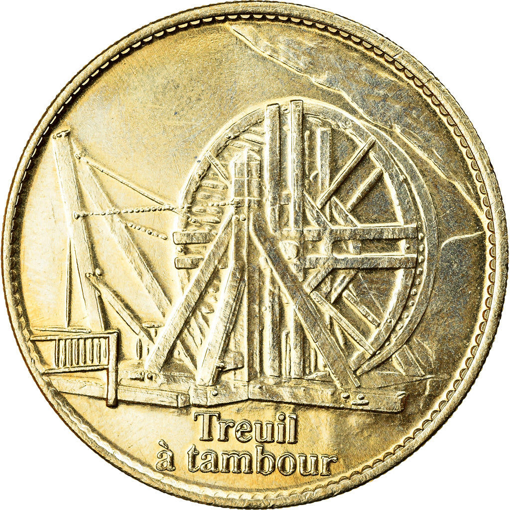 France, Jeton, La Roque Saint-Christophe - Treuil à tambour, Arthus Bertrand