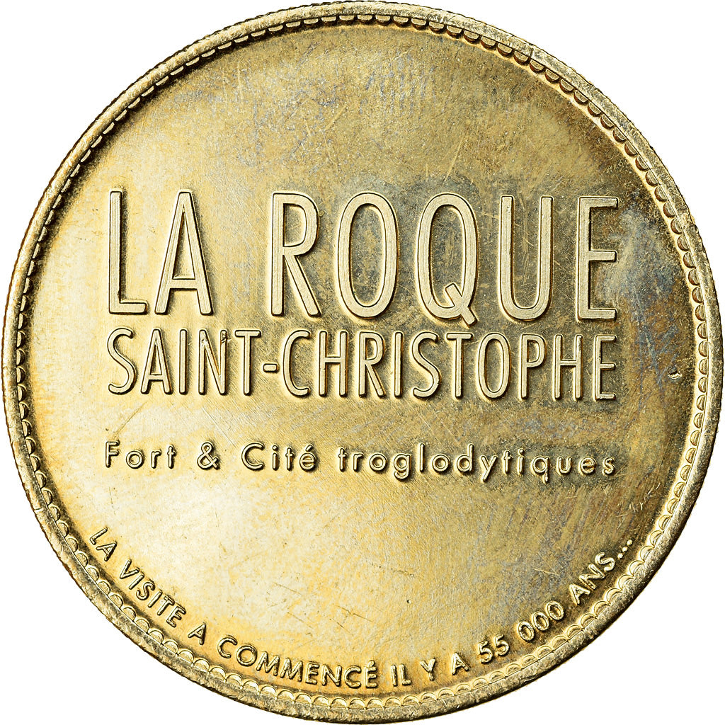 France, Jeton, La Roque Saint-Christophe - Treuil à tambour, Arthus Bertrand