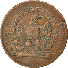 ITALIAN STATES, 3 Baiocchi, 1849, Roma, KM #23.1, EF(40-45), Copper, 25.15