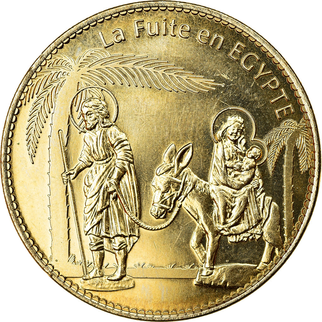 Francja, Token, Moissac - Abbatiale Saint-Pierre - La fuite en Egypte, Undated