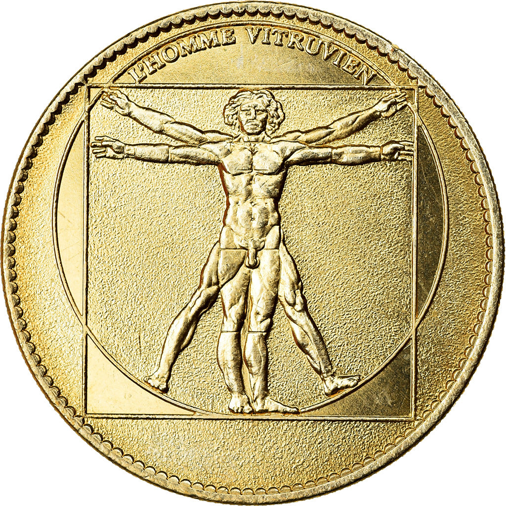 Francia, Token, Amboise - Le Clos Lucé - L'homme vitruvien, 2017, Arthus