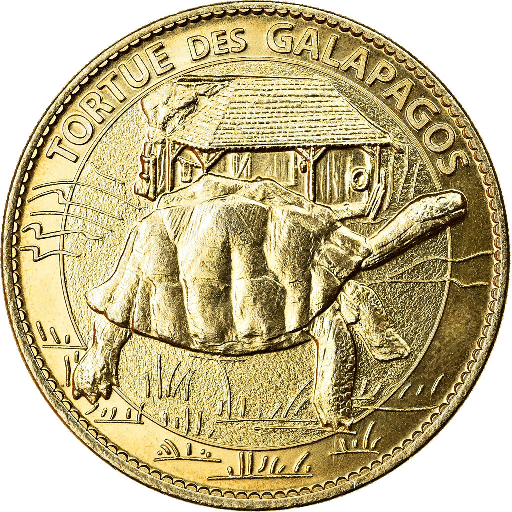Francia, Token, Pierrelatte - La ferme aux crocodiles - La tortue des Galapagos