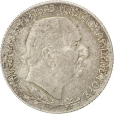 Montenegro, 1 Perper, 1909, KM #5, EF(40-45), Silver, 4.98