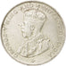 Moneta, Straits Settlements, George V, 50 Cents, 1920, AU(55-58), Srebro