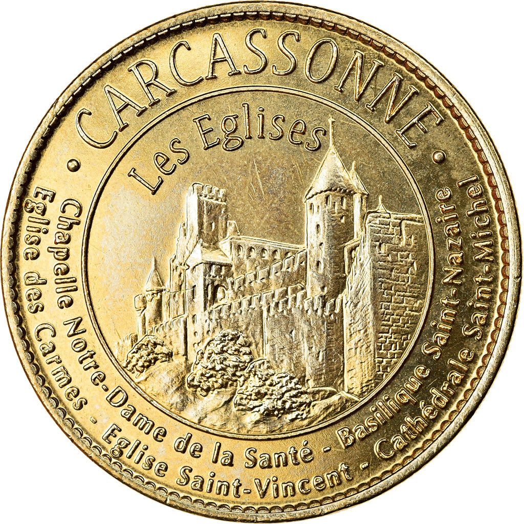 France, Token, Carcassonne - Les églises - Eglise Saint-Vincent, Arthus
