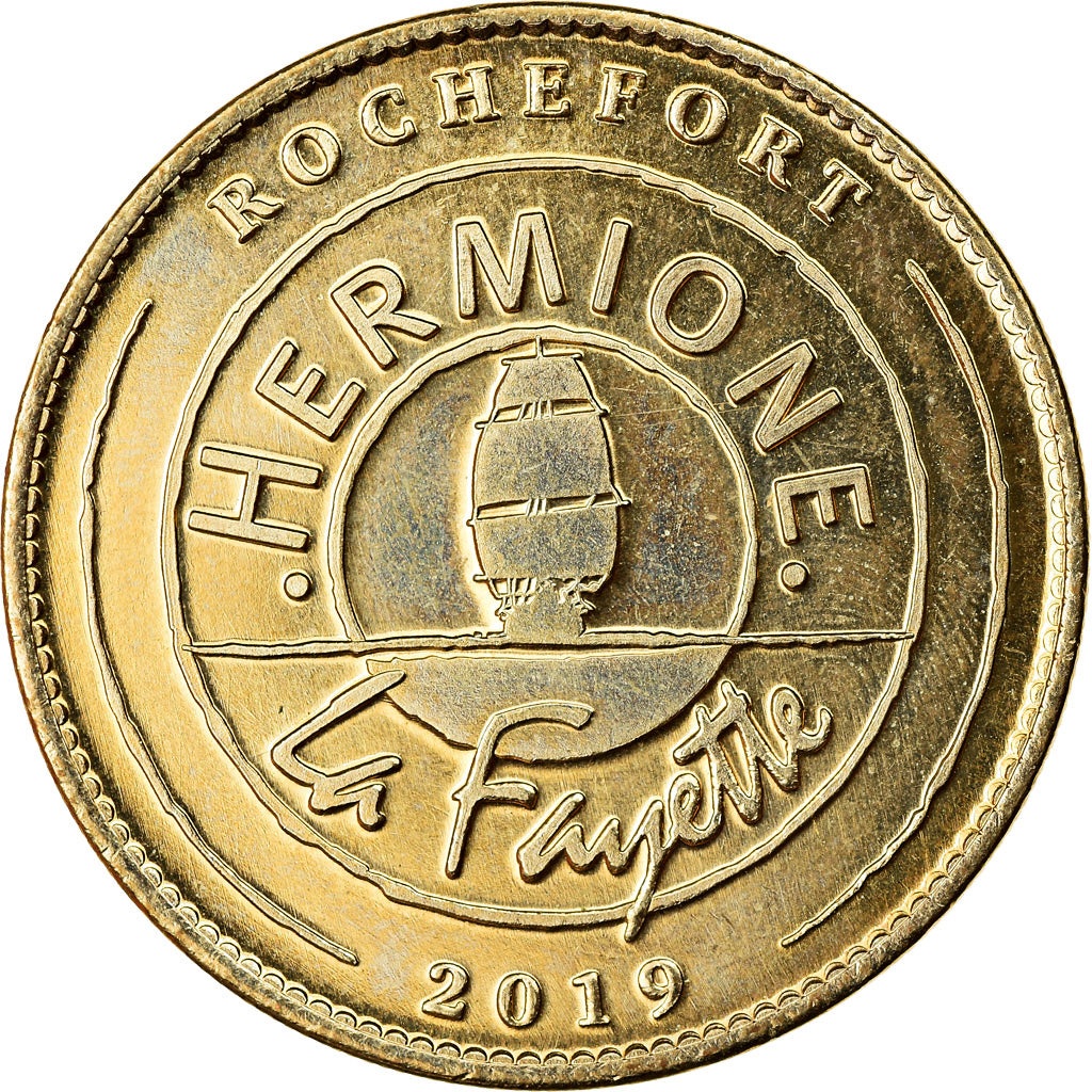 France, Jeton, Rochefort - L'hermione - La Fayette, 2019, Arthus Bertrand, SPL