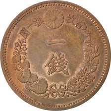 JAPAN, Sen, 1884, KM #17.2, MS(60-62), Copper, 27.9, 7.27