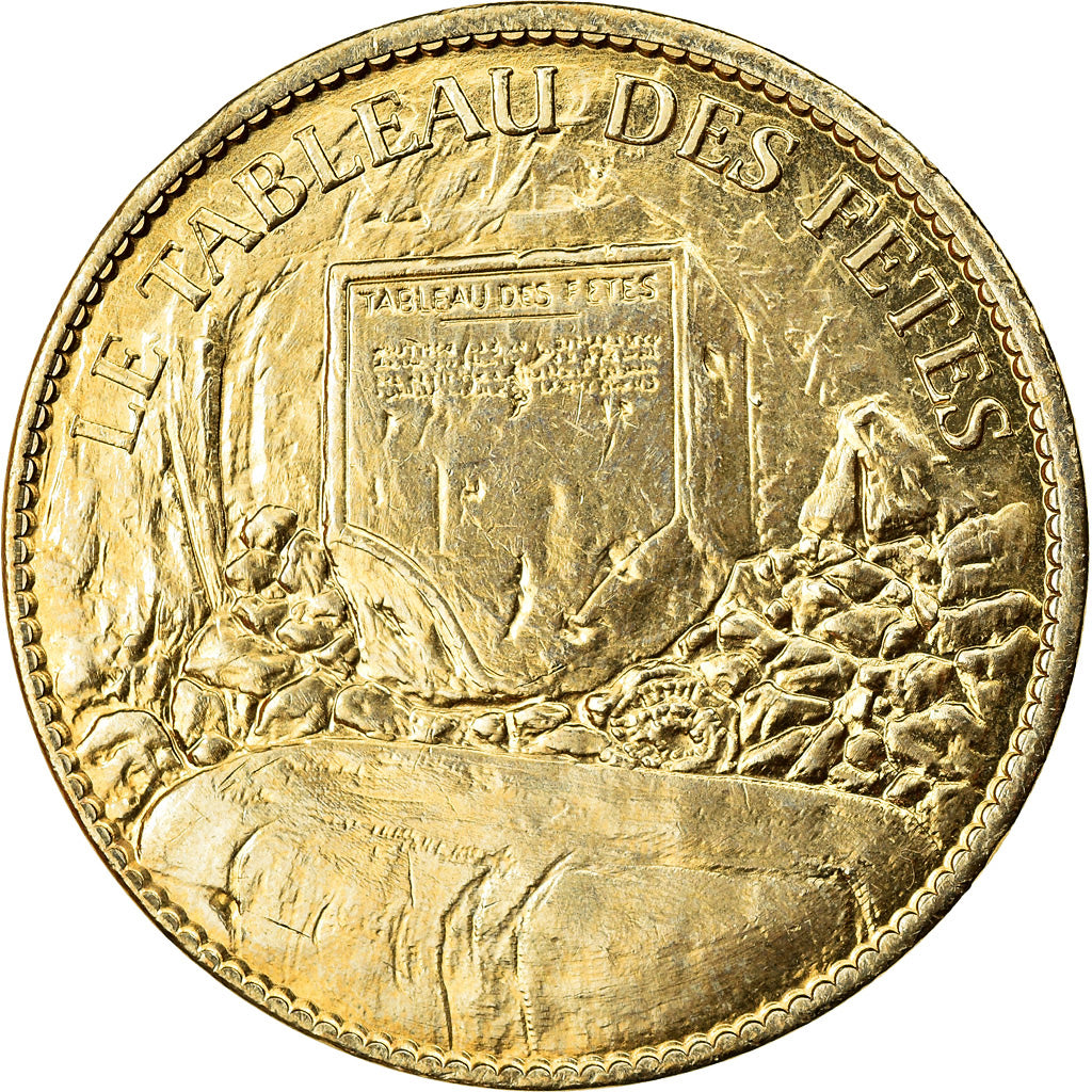 France, Token, Naours - Cité souterraine - Le tableau des fêtes, Arthus