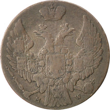 POLAND, 10 Groszy, 1840, Moneta Wschovensis, KM #113a, EF(40-45), Silver, 19,...