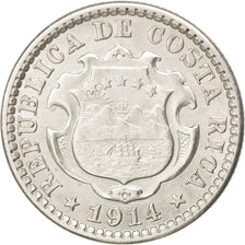 COSTA RICA, 10 Centimos, 1914, Philadelphia, KM #146, MS(60-62), Silver, 18,...