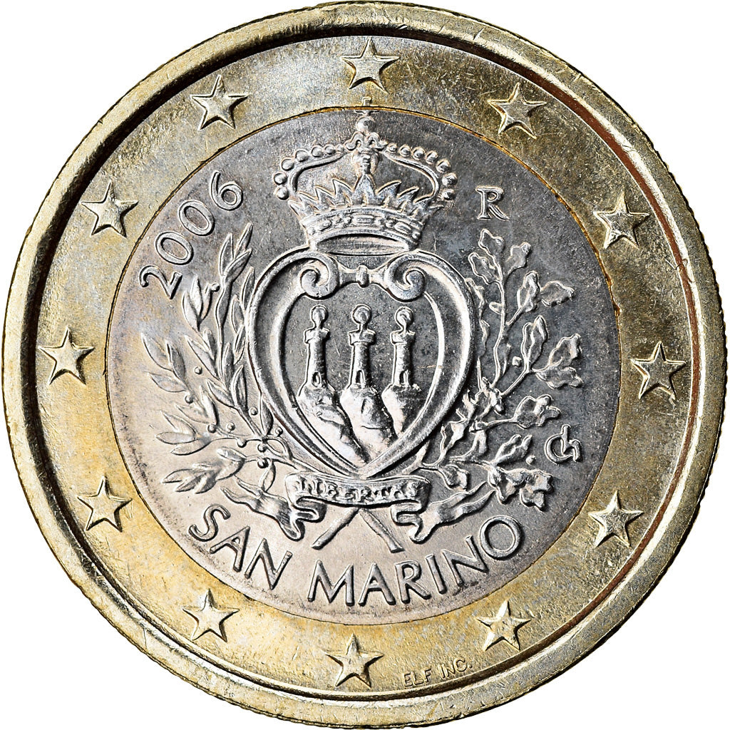 San Marino, Euro, 2006, MS(63), Bi-Metallic, KM:446